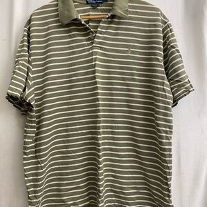 Striped Polo Shirt - Green